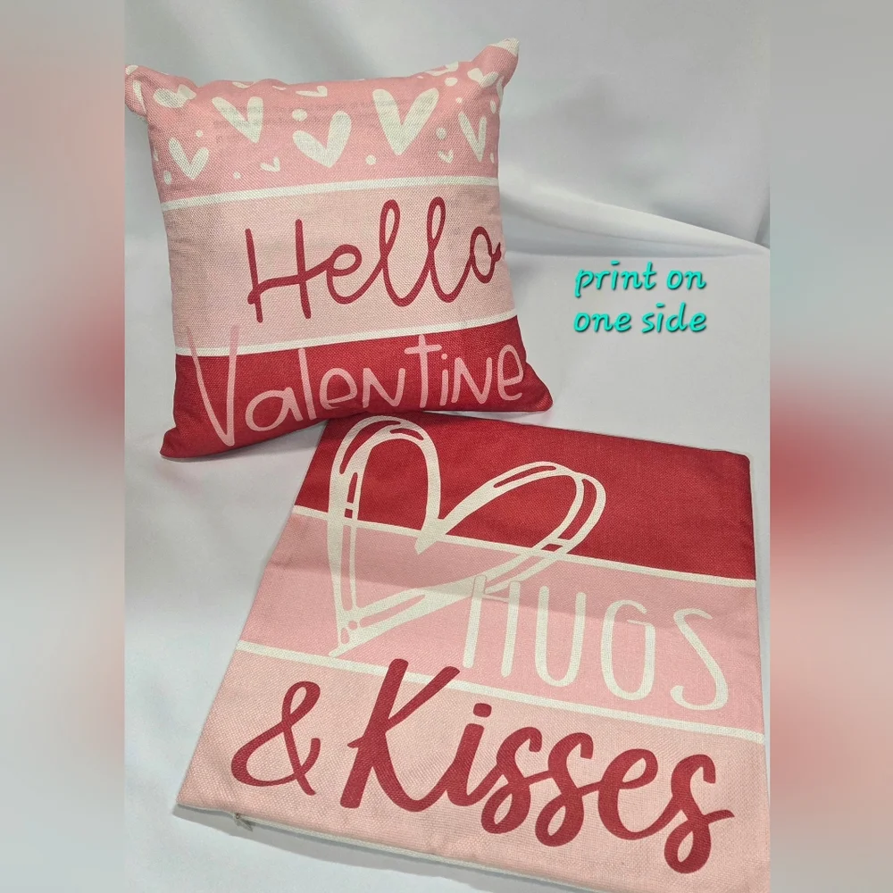 Valentine's Day Pillow Cover Set (2)
